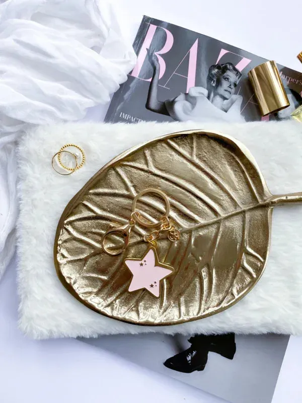 Amiek Star sleutelhanger roze ster 13 cm