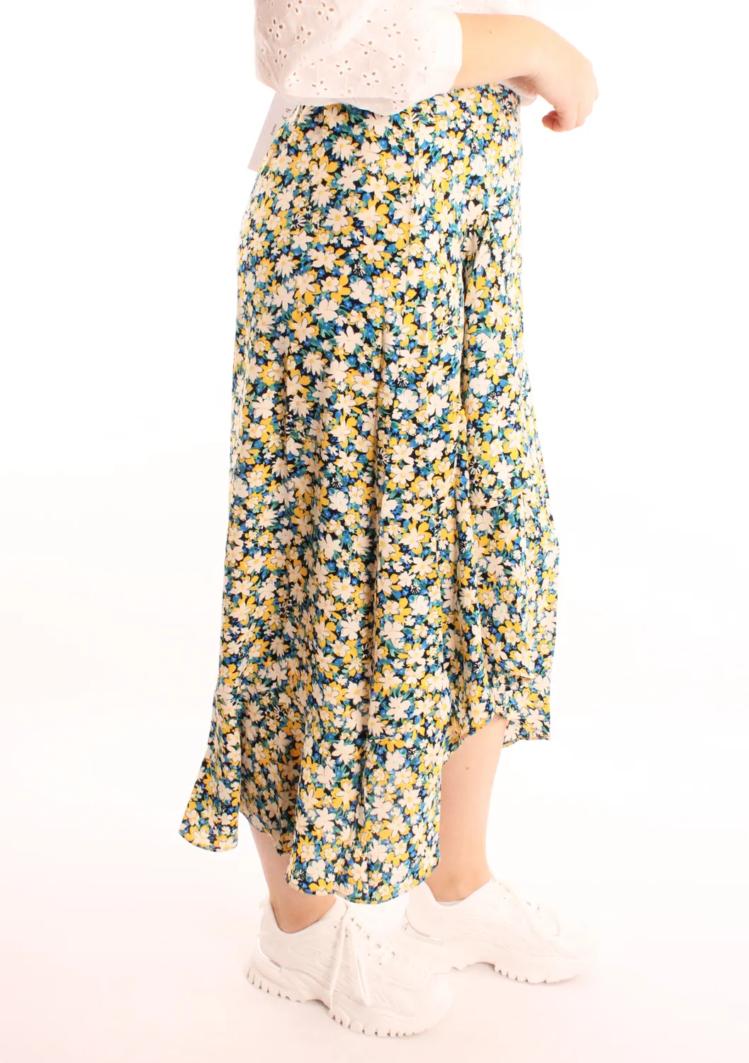 LOVEDRUNKY Ruffled Floral Pacific maxi rok bloemenprint