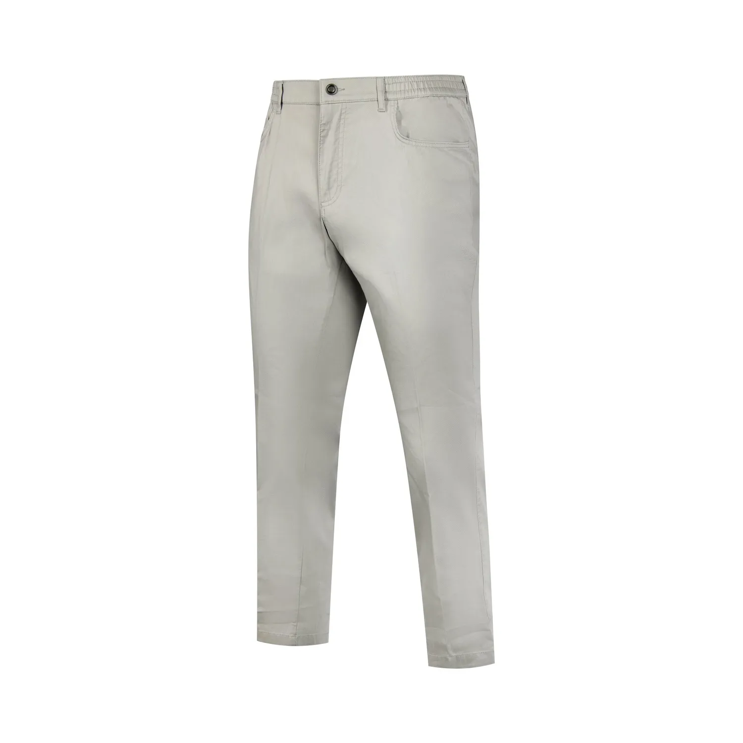 Seniorenkleding Mario heren pantalon offwhite katoen