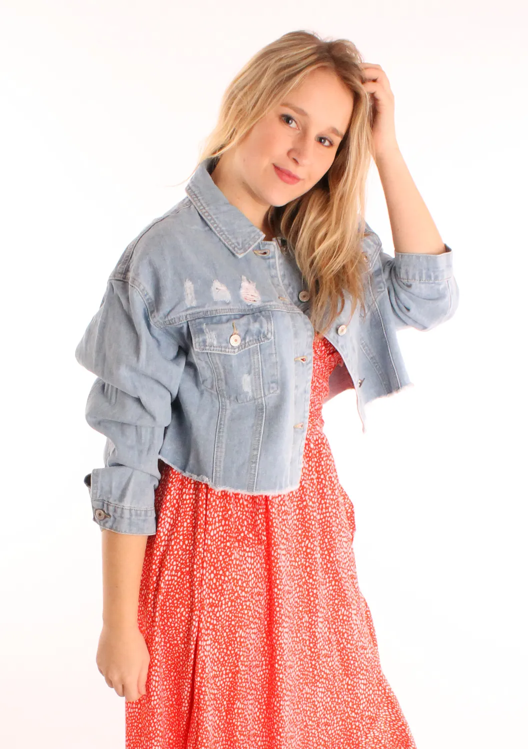 LOVEDRUNKY Denim Jacket spijkerjas blauw kort