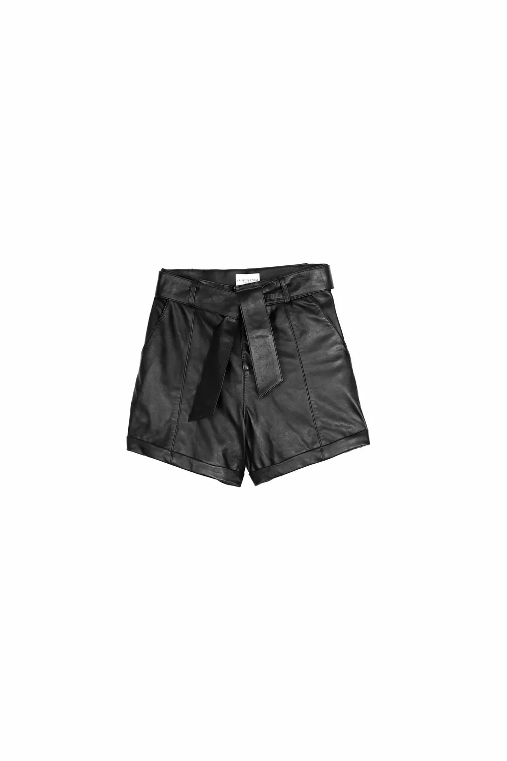 La Petite Etoile Racine short zwart leer kort
