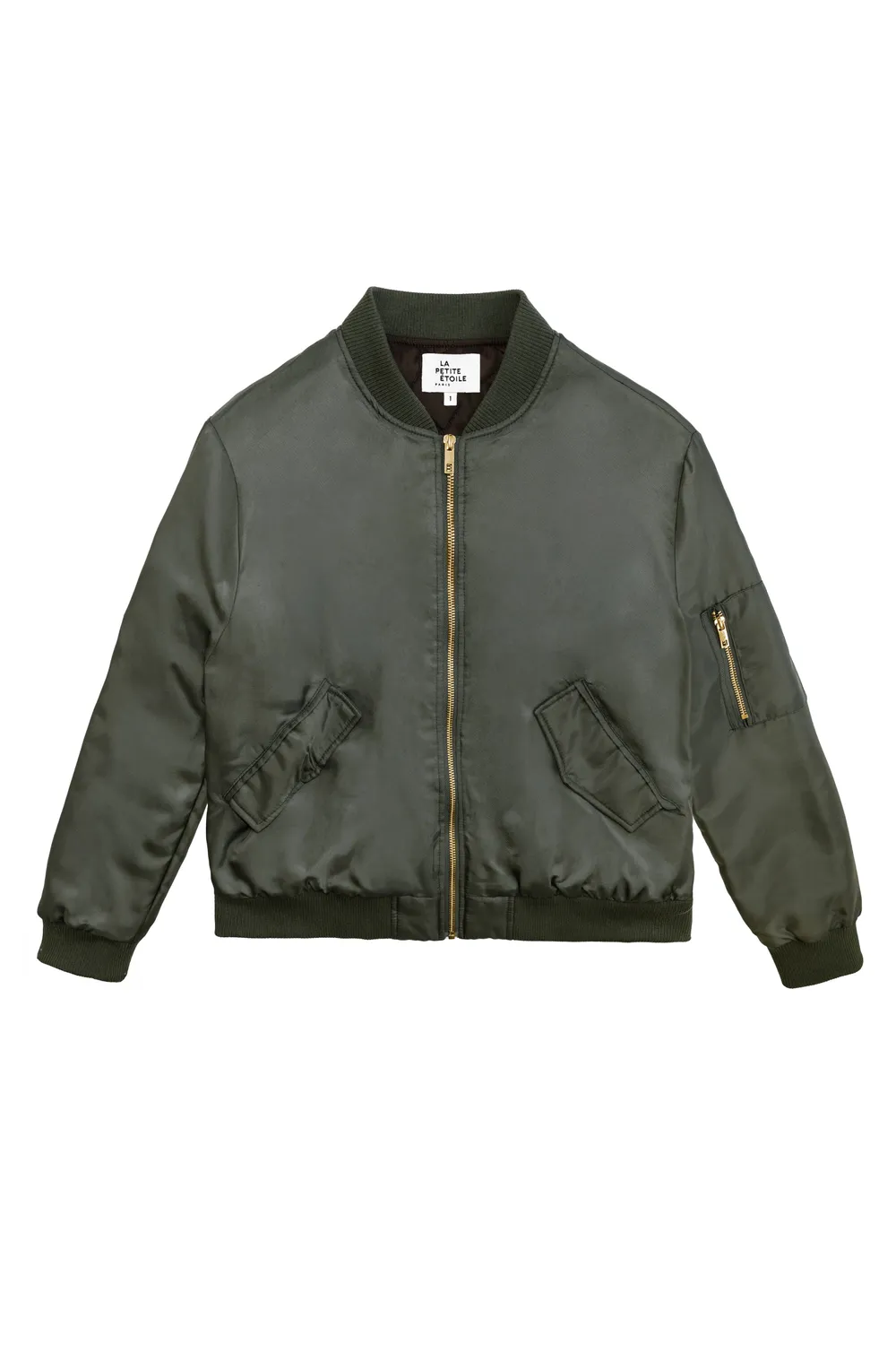 La Petite Etoile Nario bomber kaki met boord
