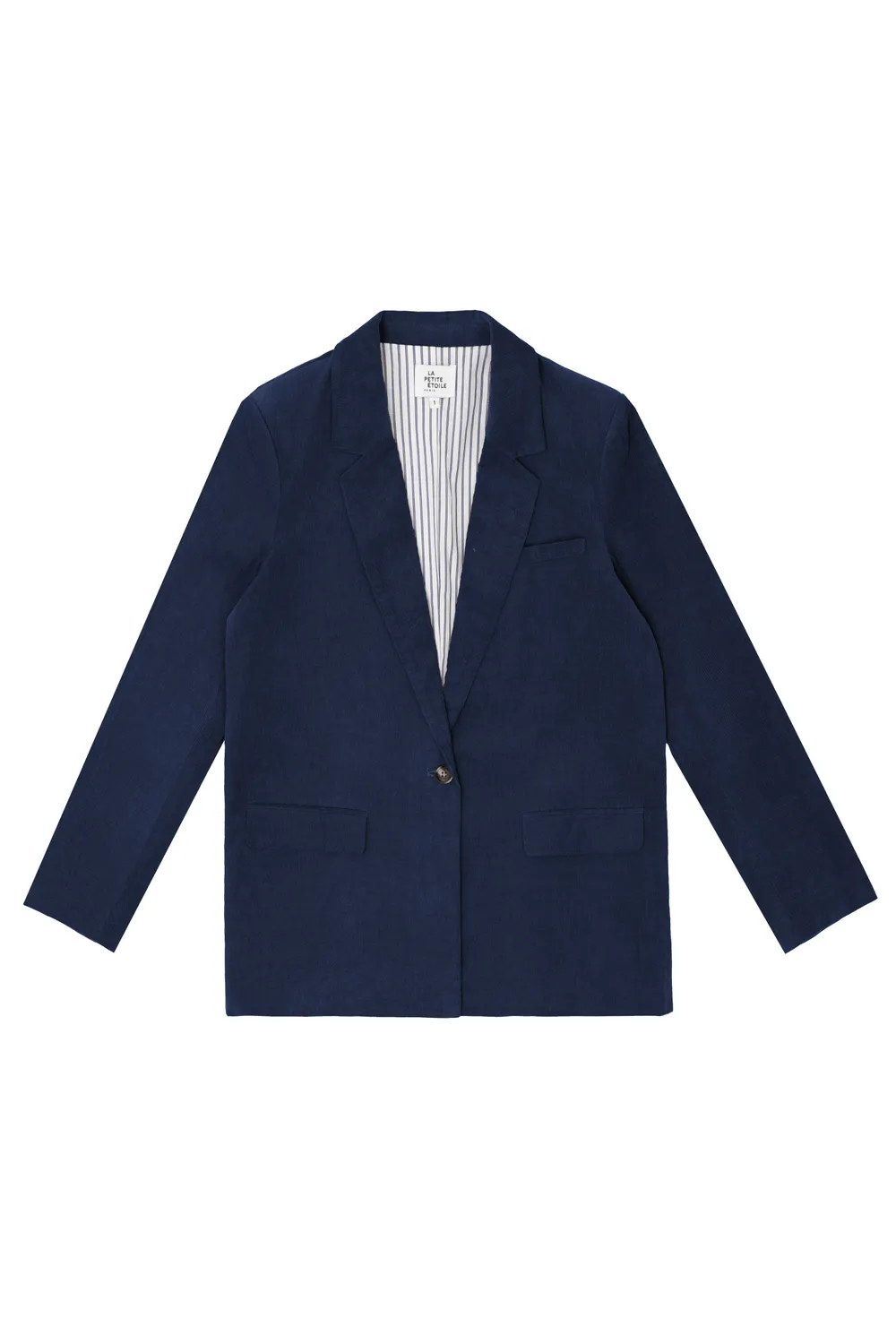 La Petite Etoile Viano blazer marine ribfluweel