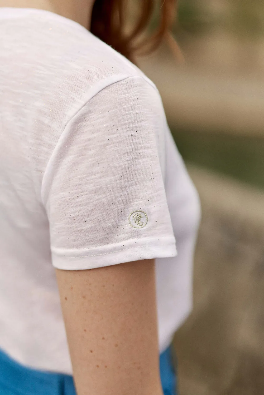La Petite Etoile Elvie T-shirt wit basic katoen