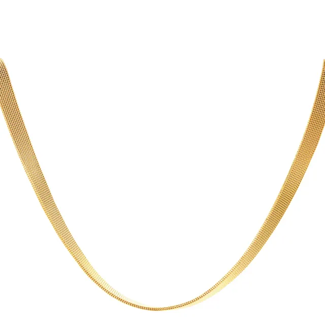 LOVEDRUNKY Elegant ketting goud 35 cm verstelbaar