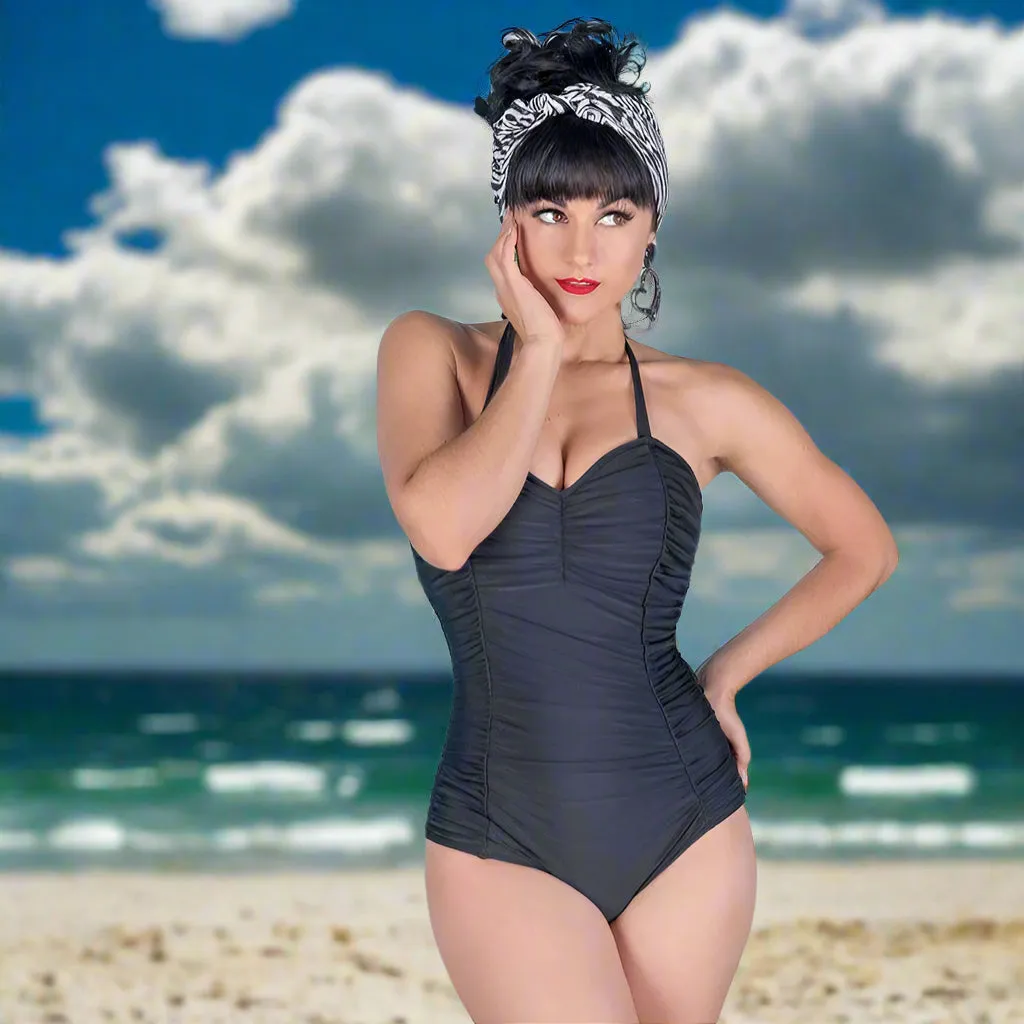 Tatyana Rosie Retro badpak one-piece wine rood