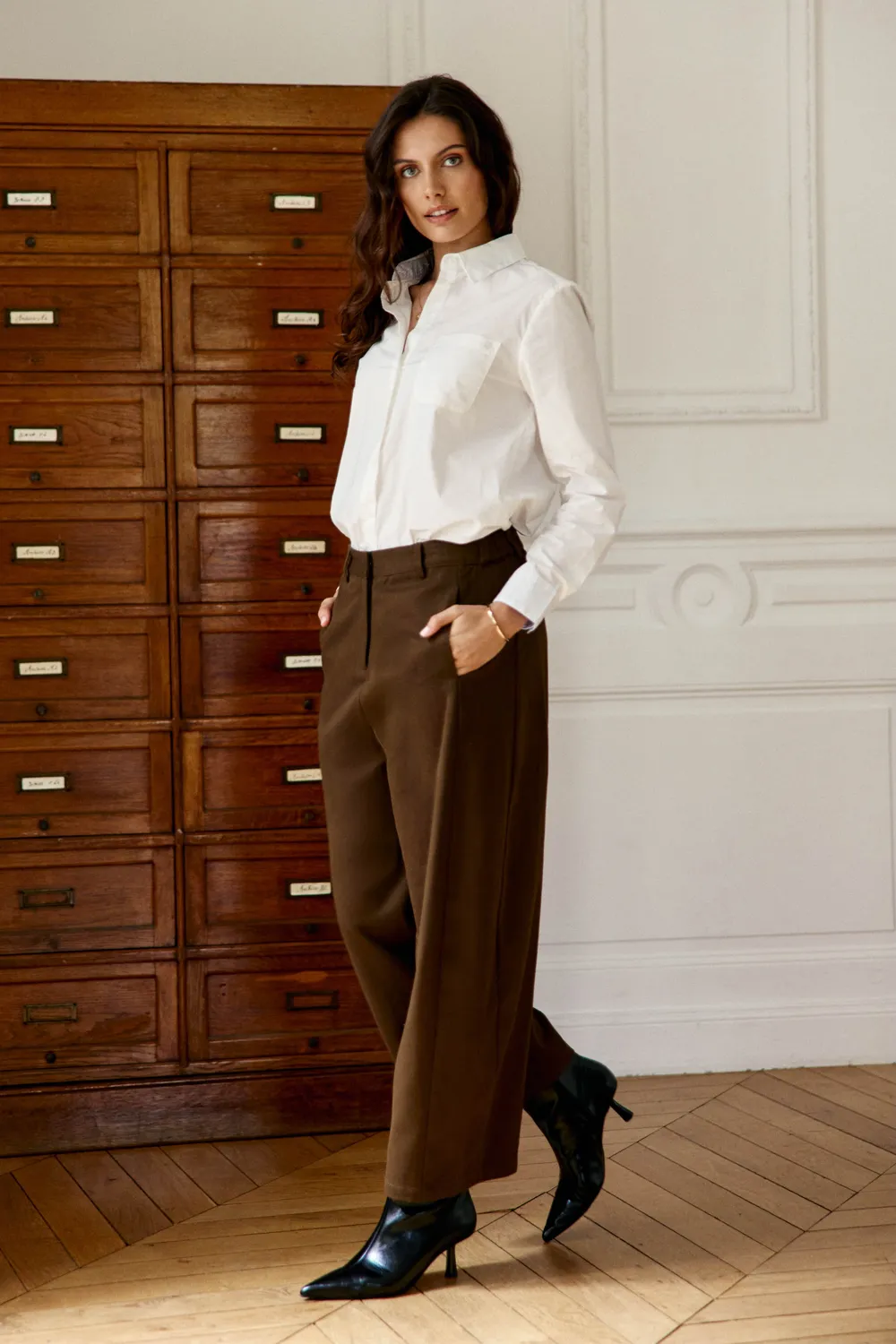 La Petite Etoile Parrel barrel broek bruin 16-marron