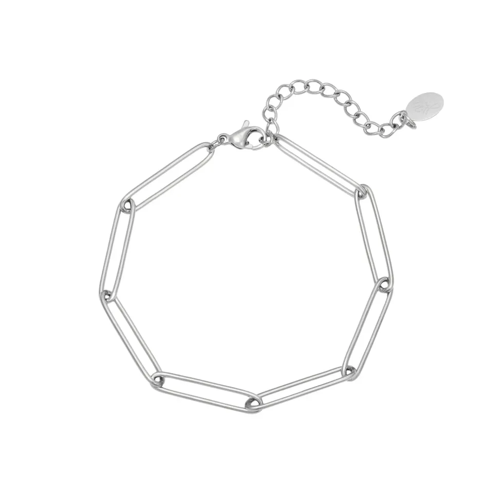 LOVEDRUNKY Chain armband zilver verstelbaar