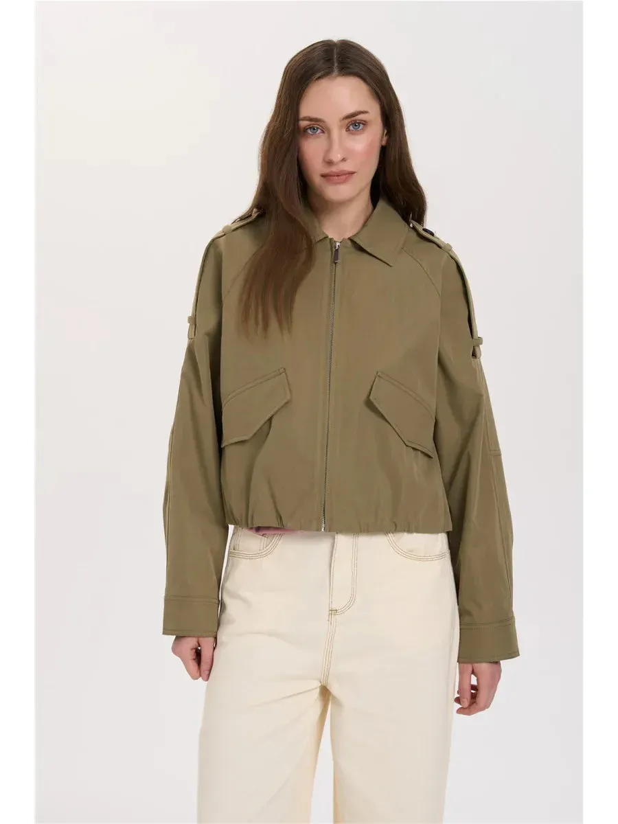Amiek 24C Jacket Deni jasje olijf kort