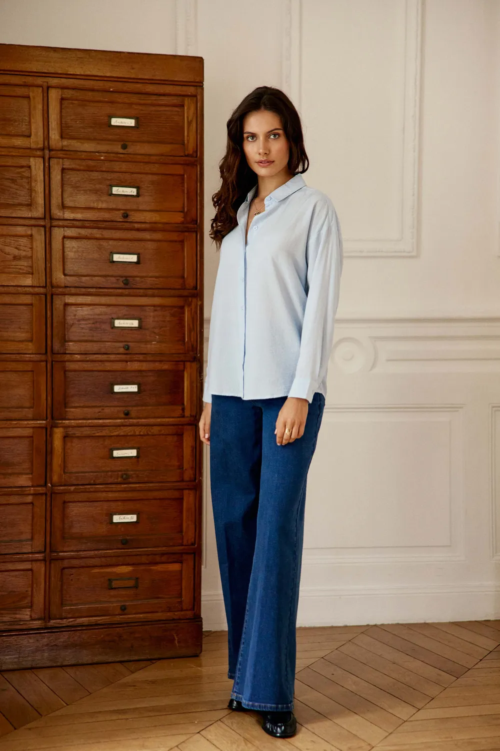 La Petite Etoile Clonya blouse lichtblauw recht