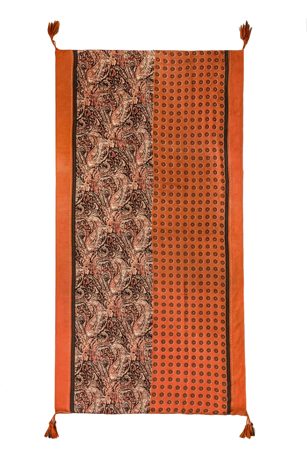 La Petite Etoile Arlen sjaal steenrood paisley