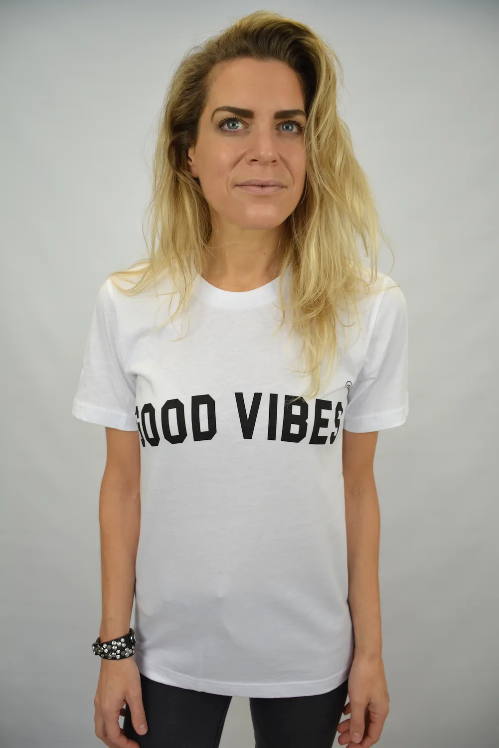 LOVEDRUNKY Good Vibes T-shirt wit losse fit