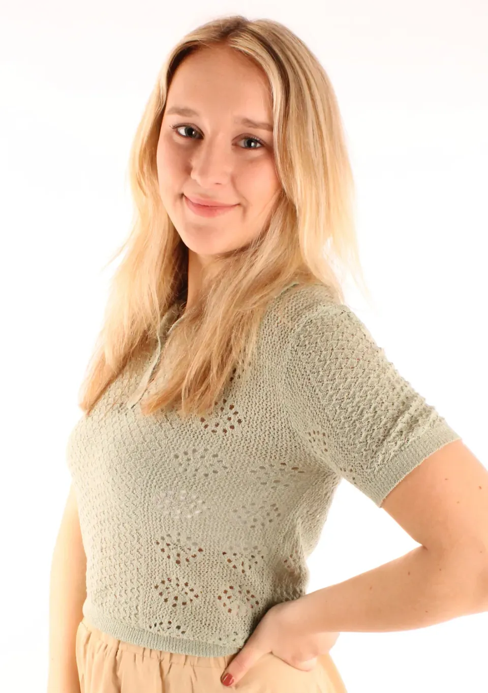 LOVEDRUNKY Embroidery T-shirt Groen katoen