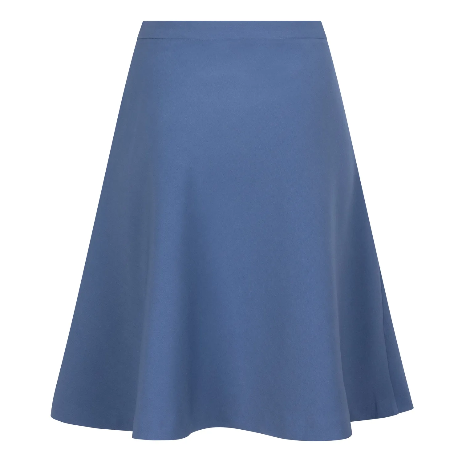 Laboutiek Flare Skirt rok oceaanblauw knielengte stretch