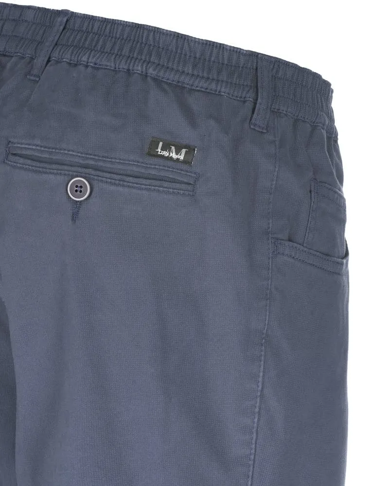 Seniorenkleding Niels Pantalon indigo katoen