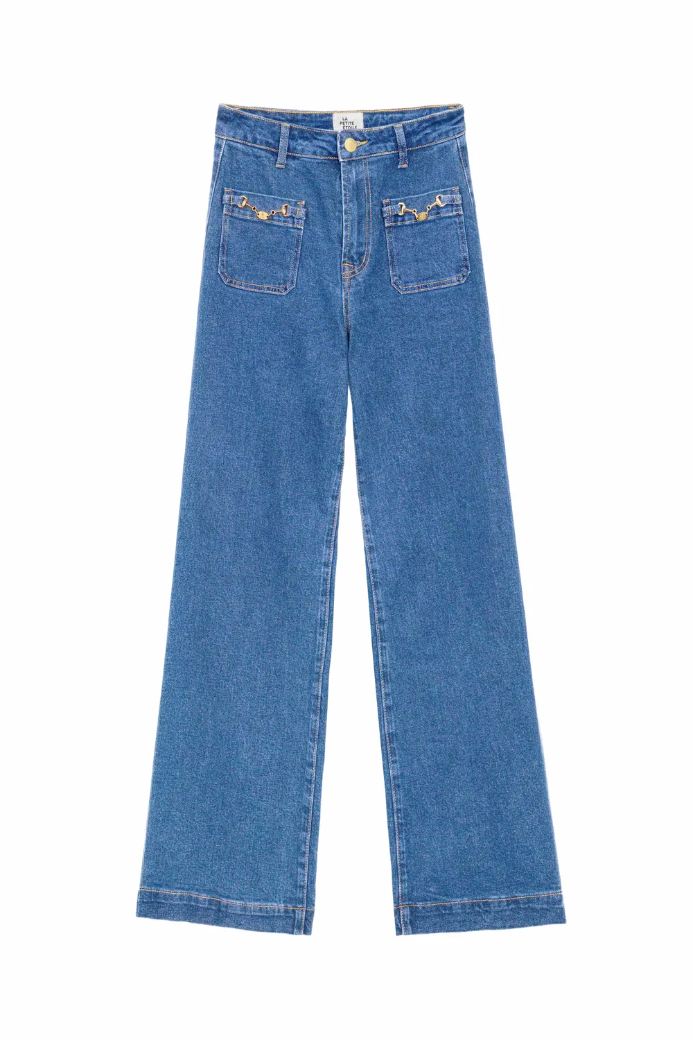 La Petite Etoile Atlantyna jeans medium stone wijd