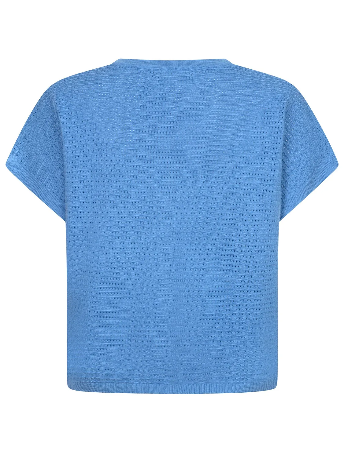 Amiek Knitted Top Elin blauw gebreide top dames