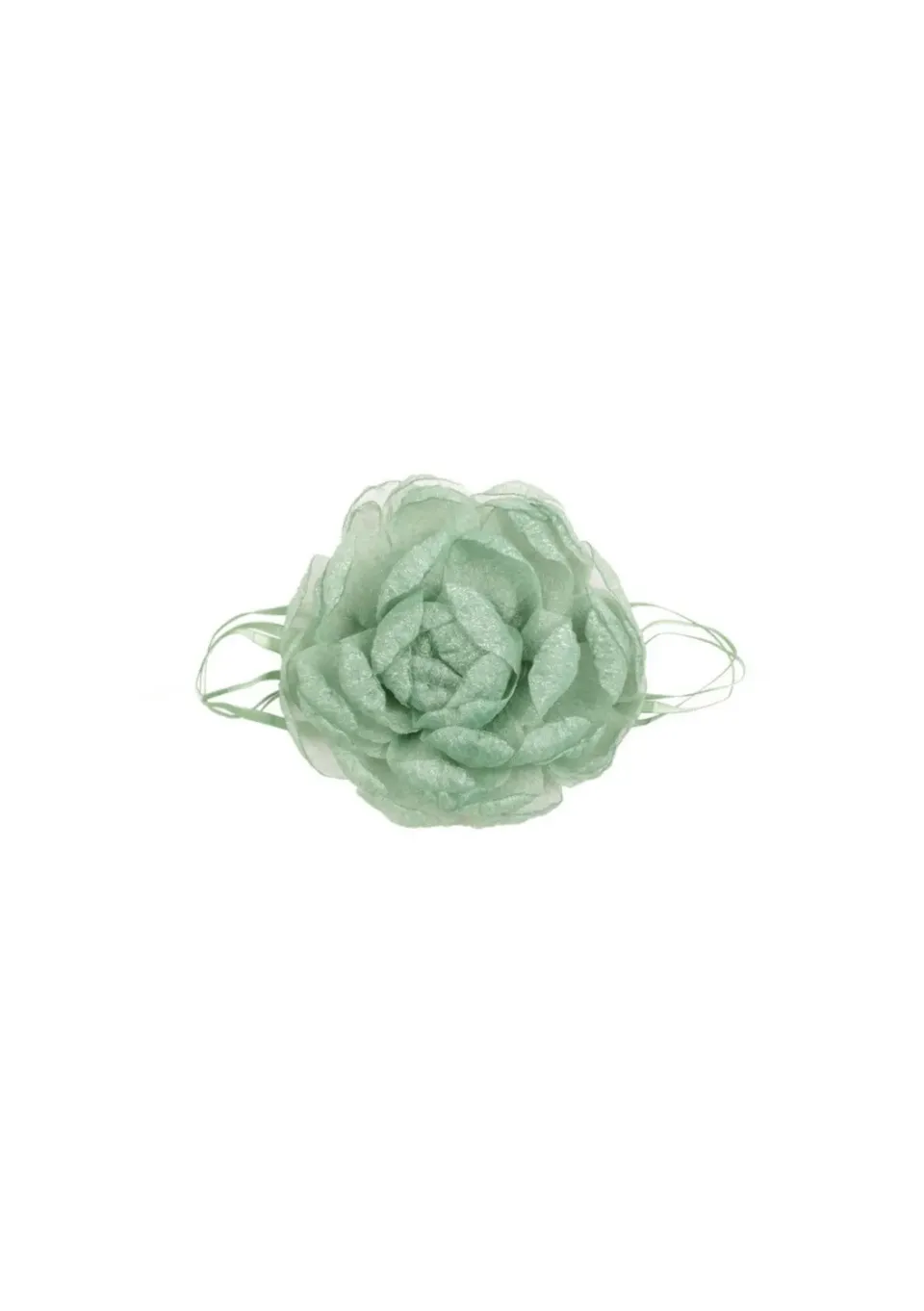 LOVEDRUNKY Flower rope choker ketting groen 160cm