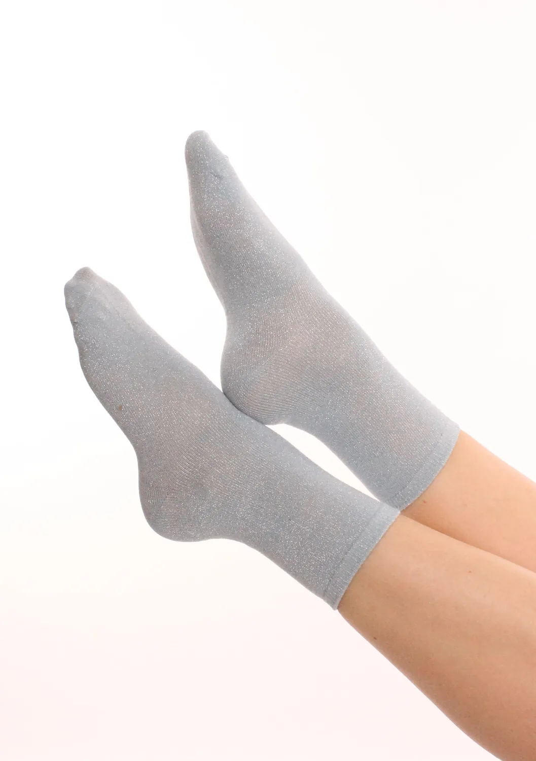 LOVEDRUNKY Glitter blauwe sokken one size