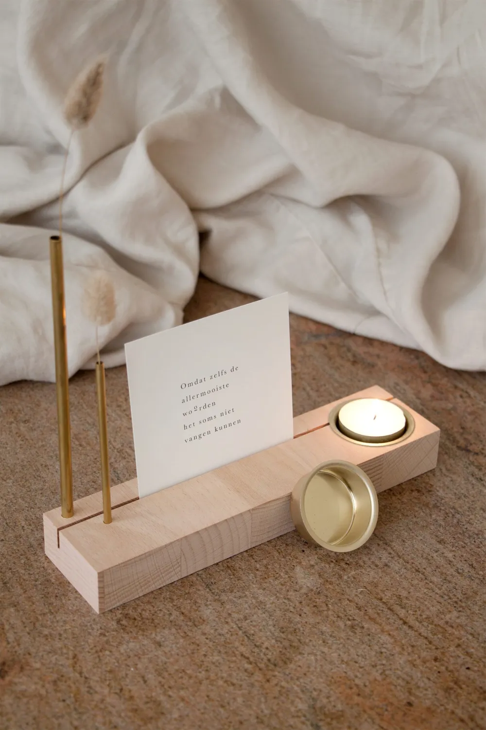 Amiek Hold it theelichthouder goud 41 mm