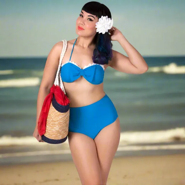 Tatyana Ariel bikini blauw XS high waist