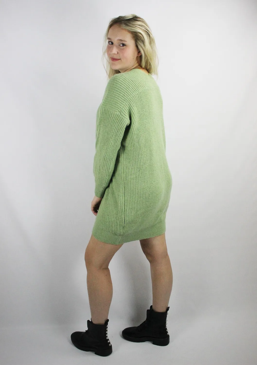 LOVEDRUNKY Knitted tuniek groen one size