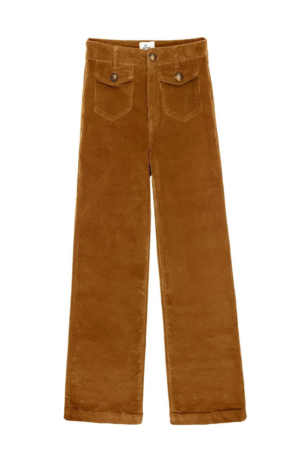 La Petite Etoile Peyton broek camel flare corduroy