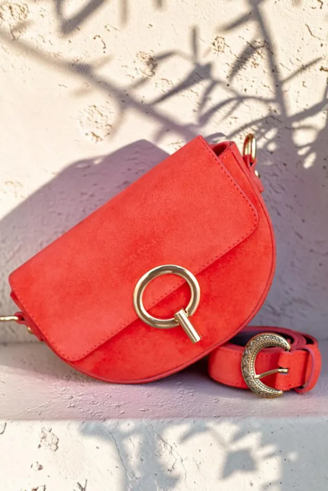 La Petite Etoile Jim tas rood leer