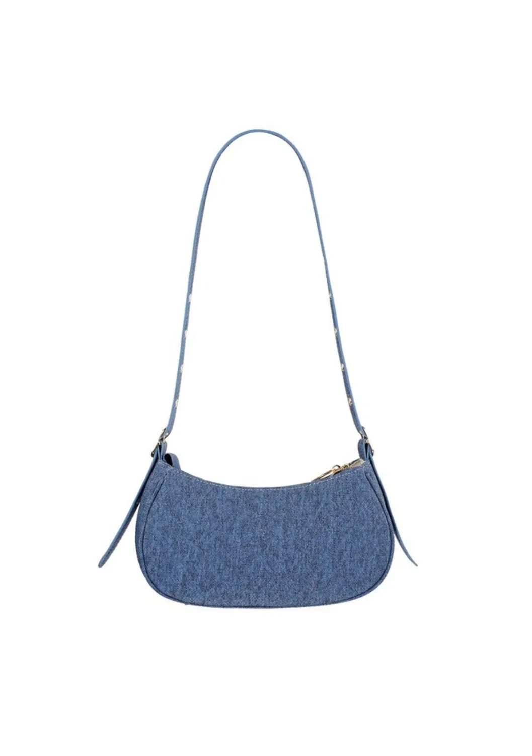 LOVEDRUNKY Denim tas blauw 26 cm rits