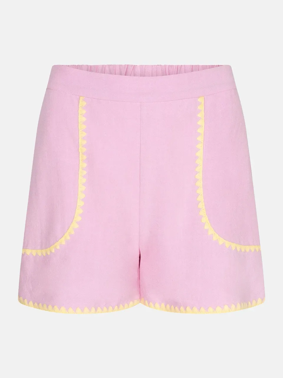 Amiek Enola short lavendel pink linnenlook 37 cm