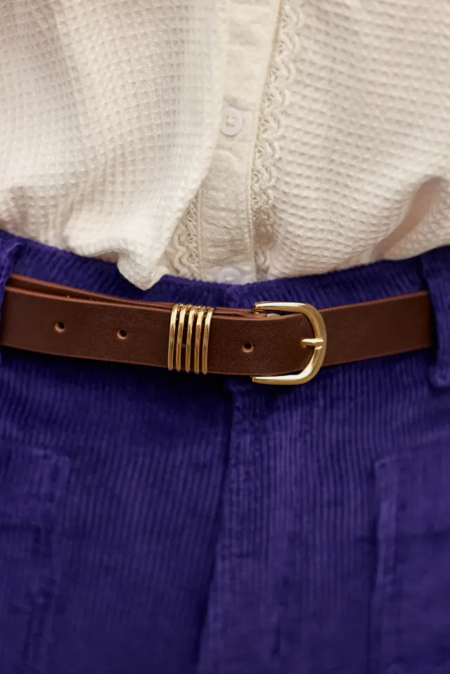La Petite Etoile Ana riem bruin leer 75-90