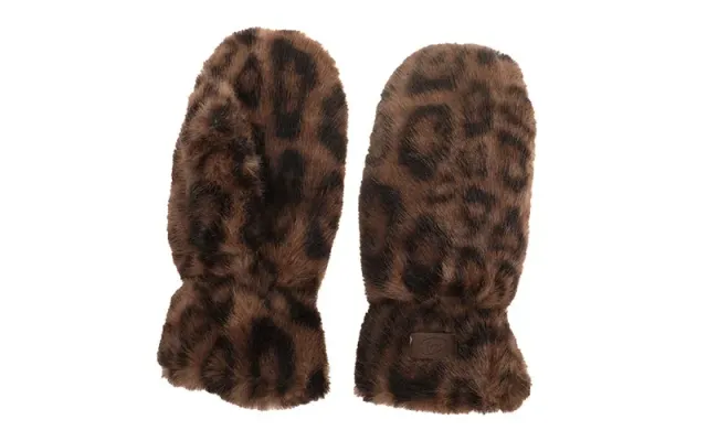 Amiek Ohau wanten panter bruin faux fur