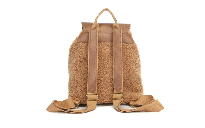 I'm Dutch Zurich rugzak camel teddy vegan leer