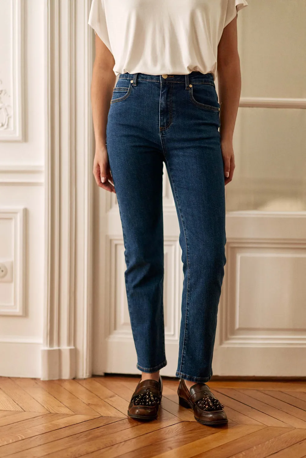 La Petite Etoile Brieg slim jeans Deep Wash donkerblauw