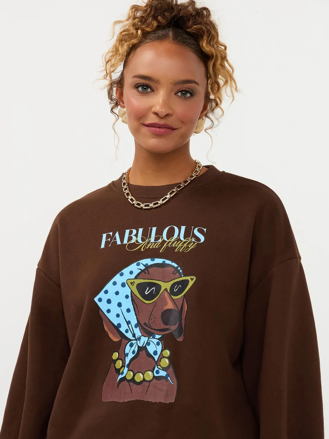 Amiek Iconic And Fluffy sweater brown bruin fluffy