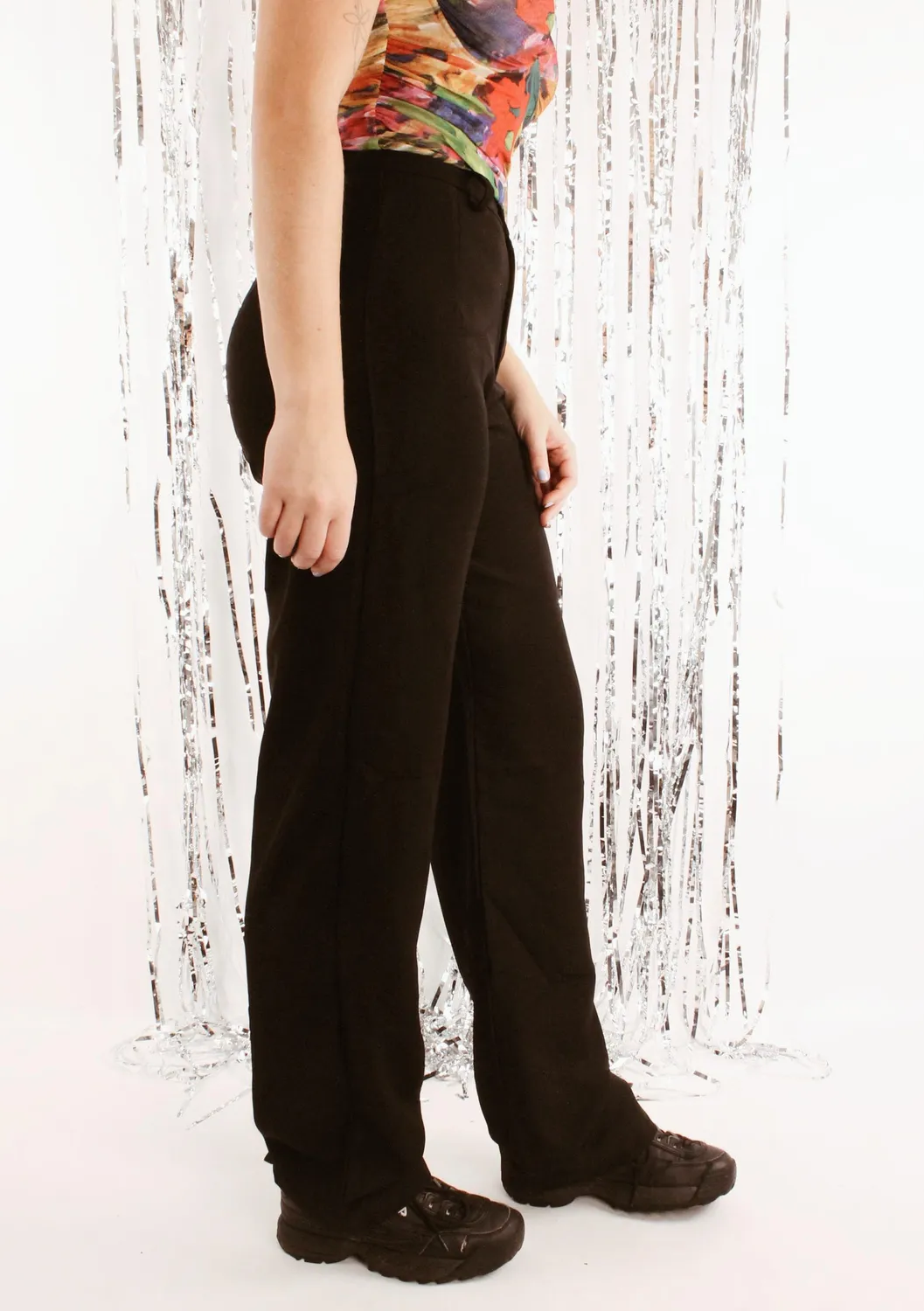 LOVEDRUNKY Riley pantalon zwart straight fit