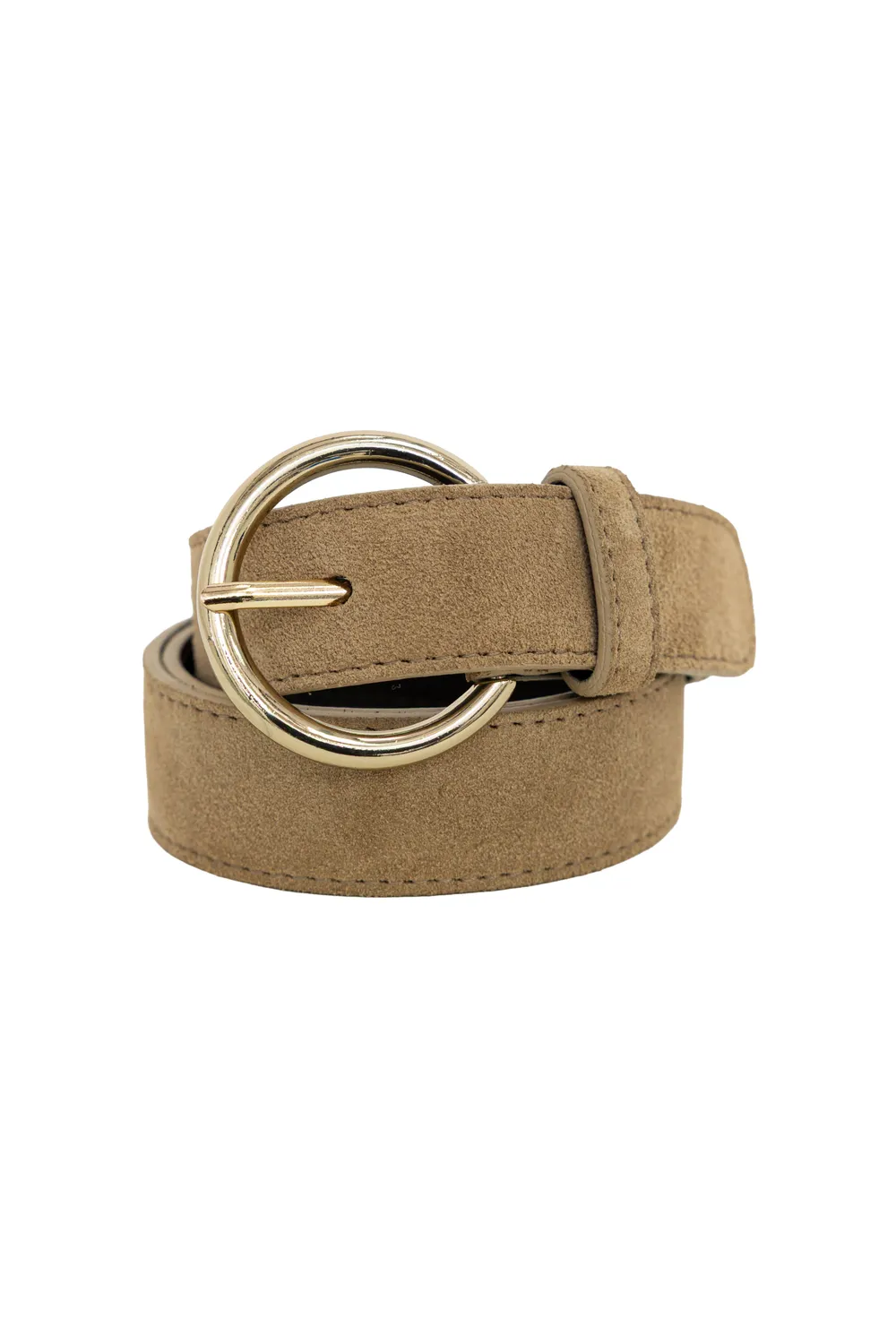 La Petite Etoile Dixon riem beige suède gouden gesp