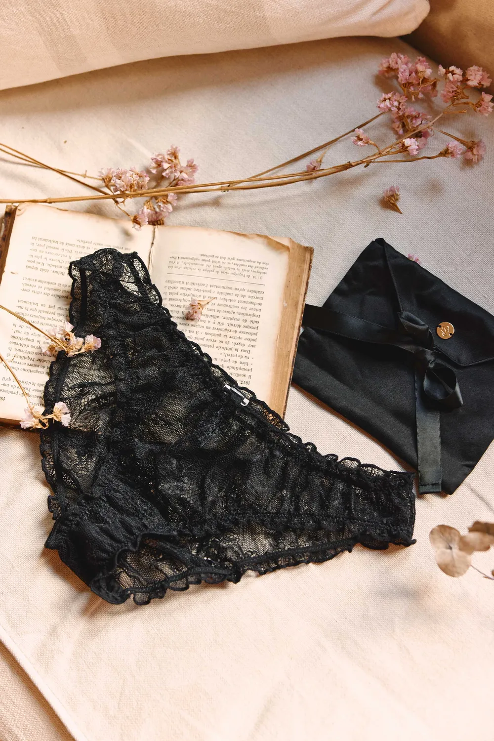 La Petite Etoile Wellyda slip zwart kanten