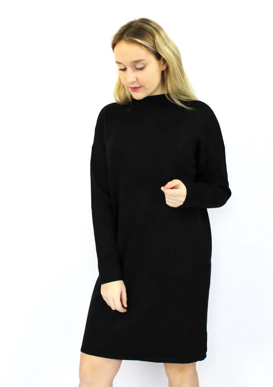 LOVEDRUNKY Knitted jurk zwart one size