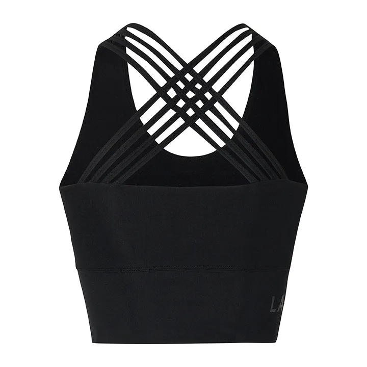 Laboutiek Sport sport bh zwart extra lang