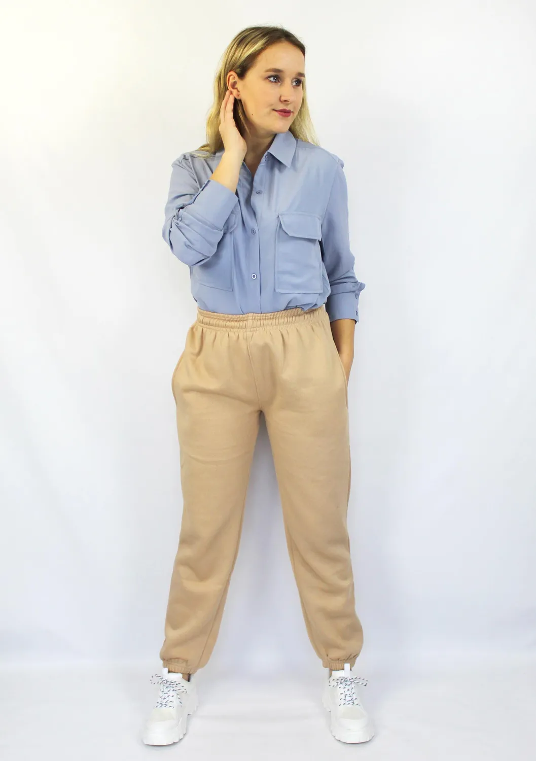 LOVEDRUNKY Winnie jogger beige zacht