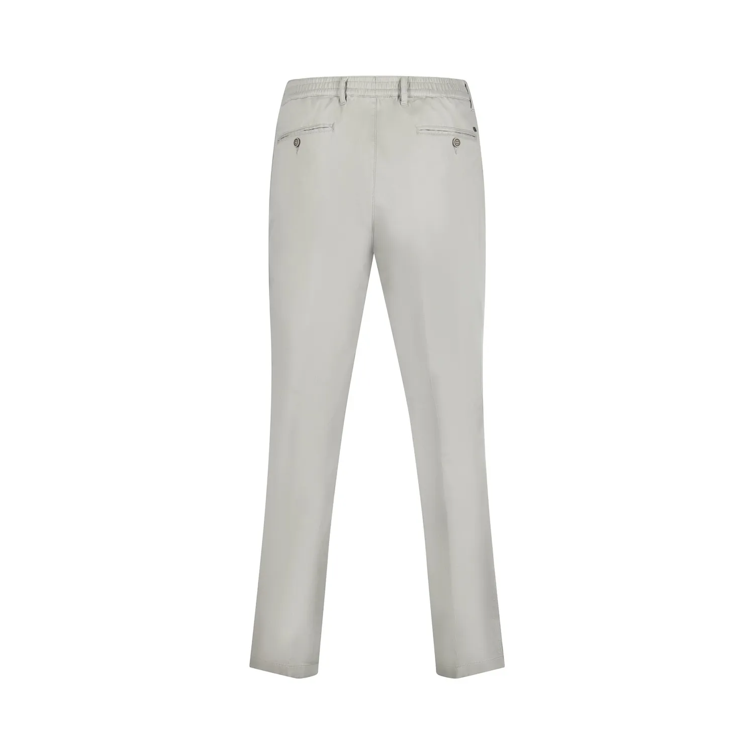 Seniorenkleding Mario heren pantalon offwhite katoen
