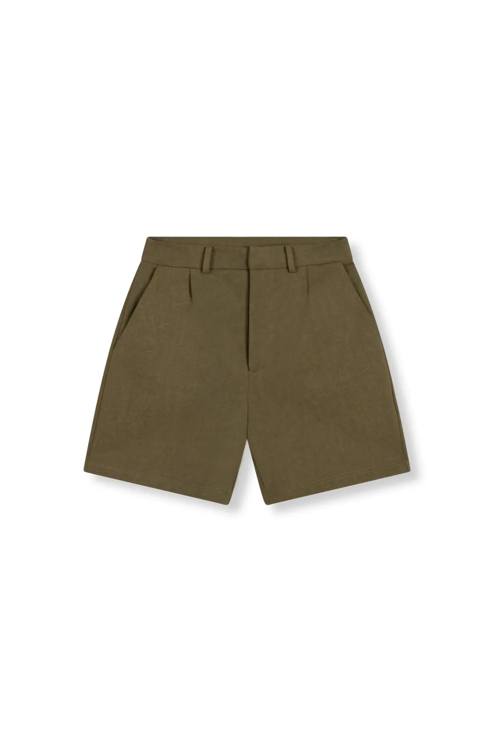 Amiek Puma short army groen katoenmix