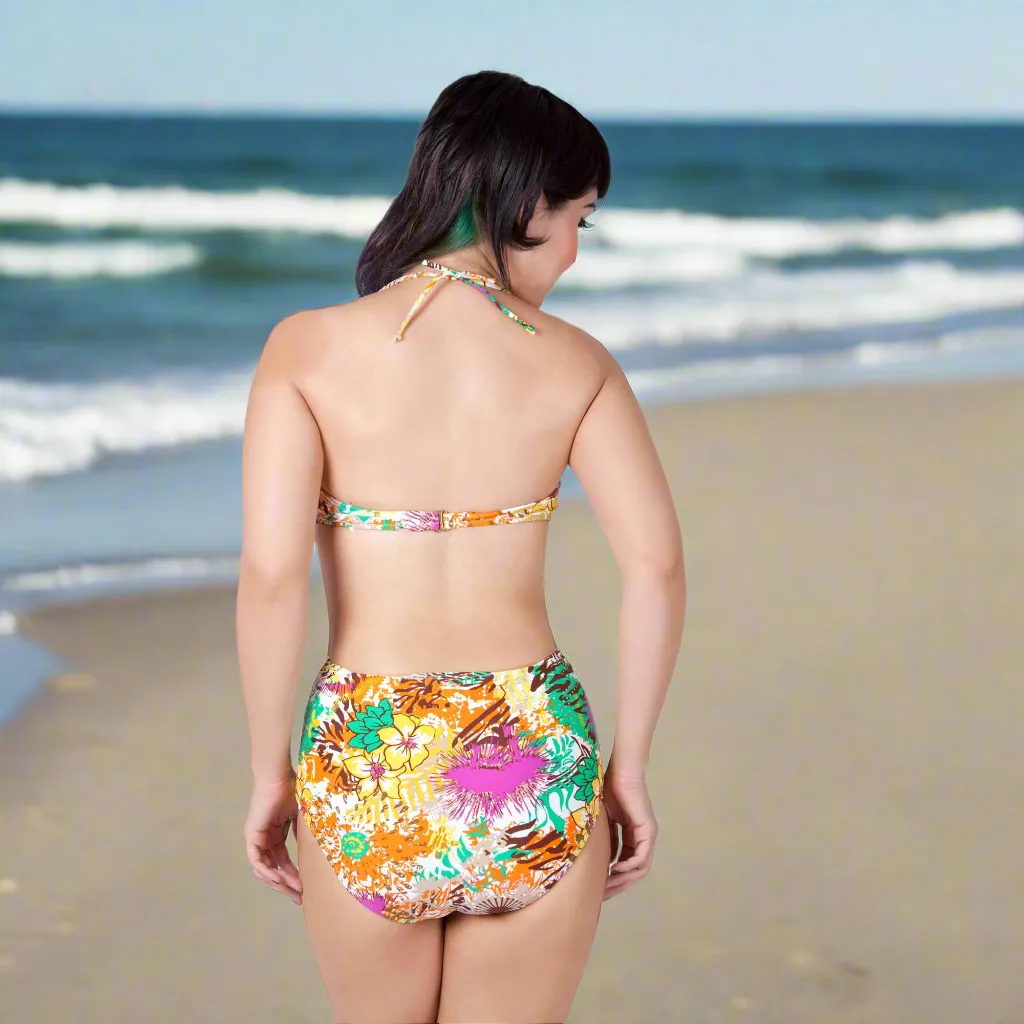 Tatyana Natalia bikini high waist floral