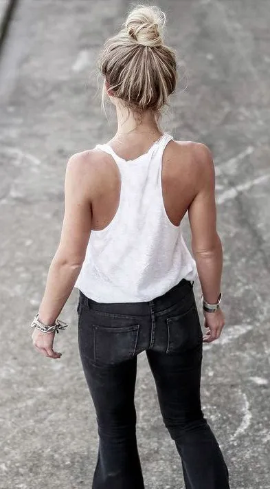 LOVEDRUNKY Racerback People Top wit S-M