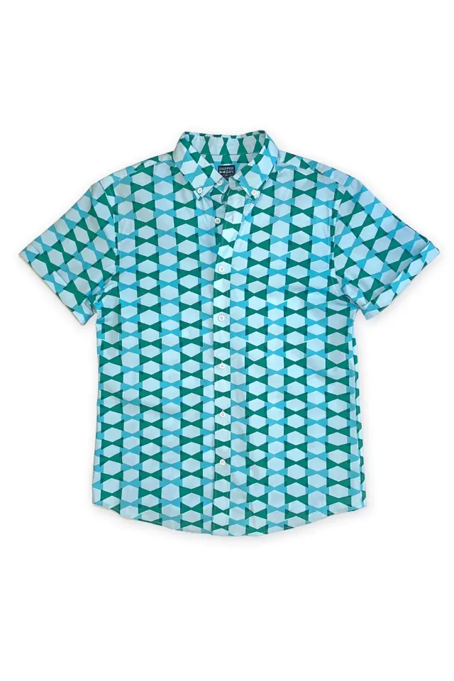 Tatyana Blue Lagoon overhemd heren blauw