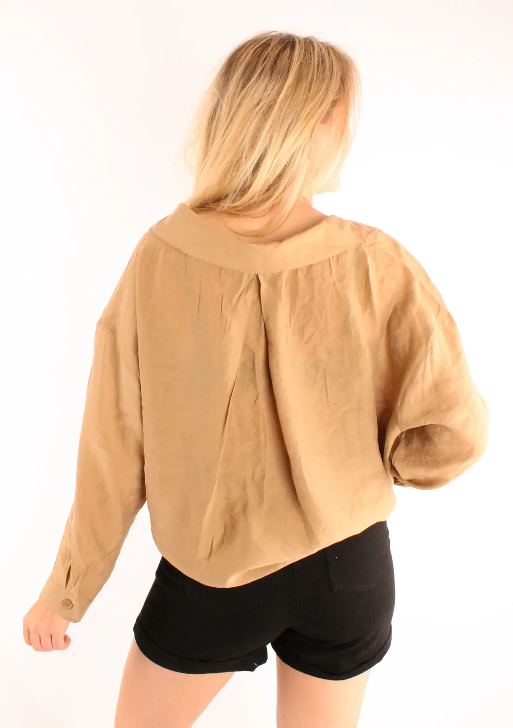 LOVEDRUNKY Blouse Oversized blouse camel one size