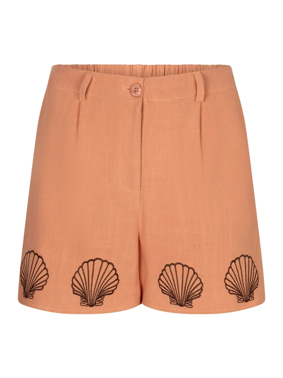 Amiek Elena short burned orange linnenmix