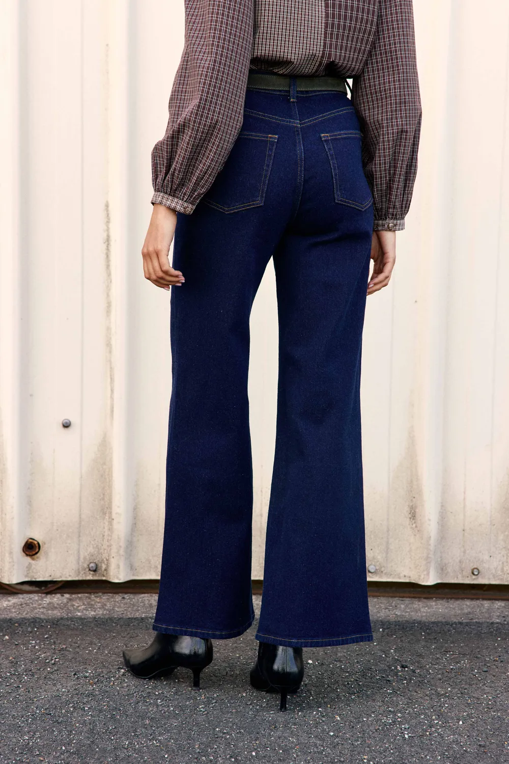 La Petite Etoile Zephyr rechte jeans onewash blauw denim