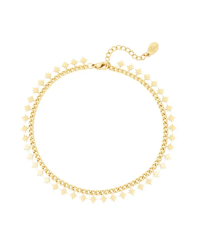 LOVEDRUNKY Sparkling Stars armband goud sterren